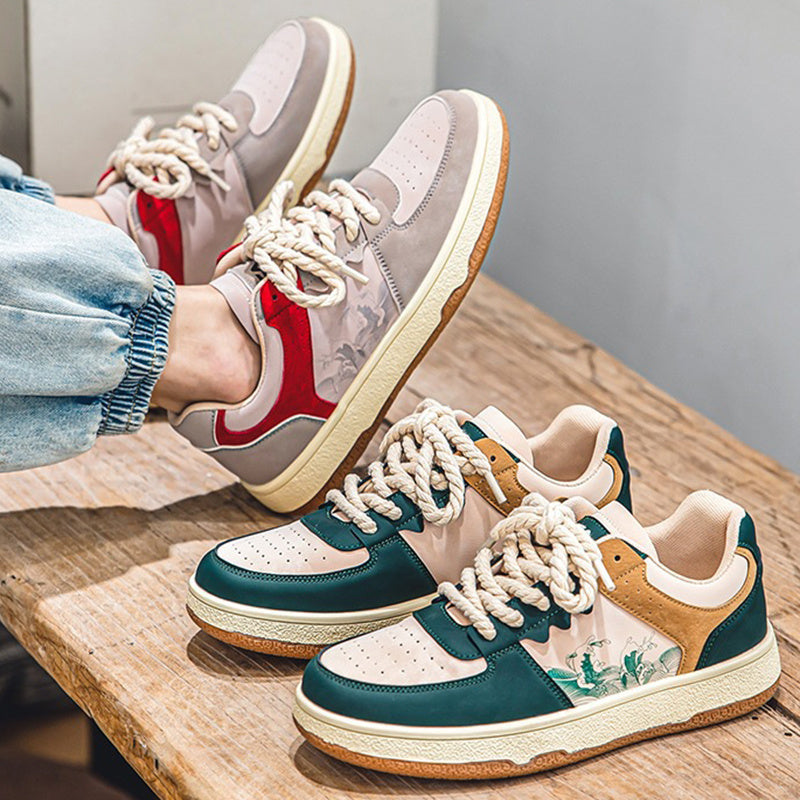 Men’s Lace-Up Casual Sneakers