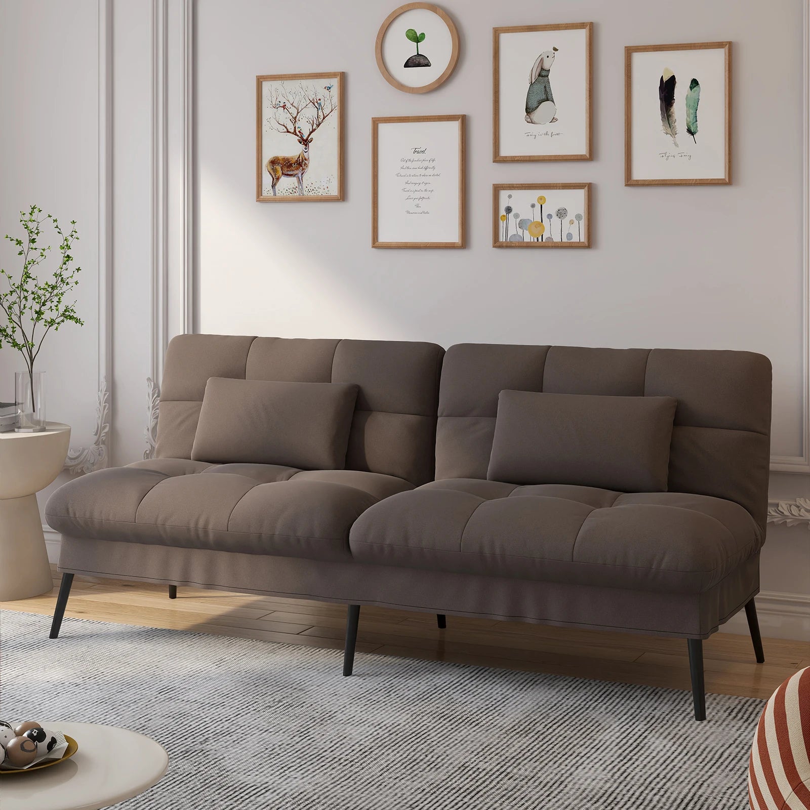 Comhoma Convertible Futon Sofa Bed