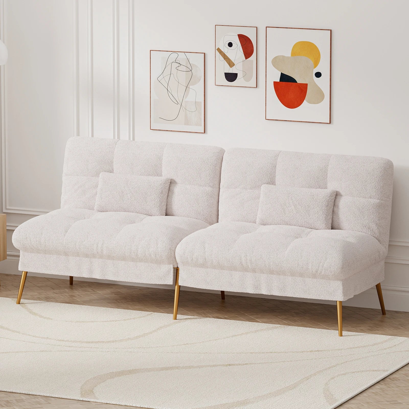 Comhoma Convertible Futon Sofa Bed