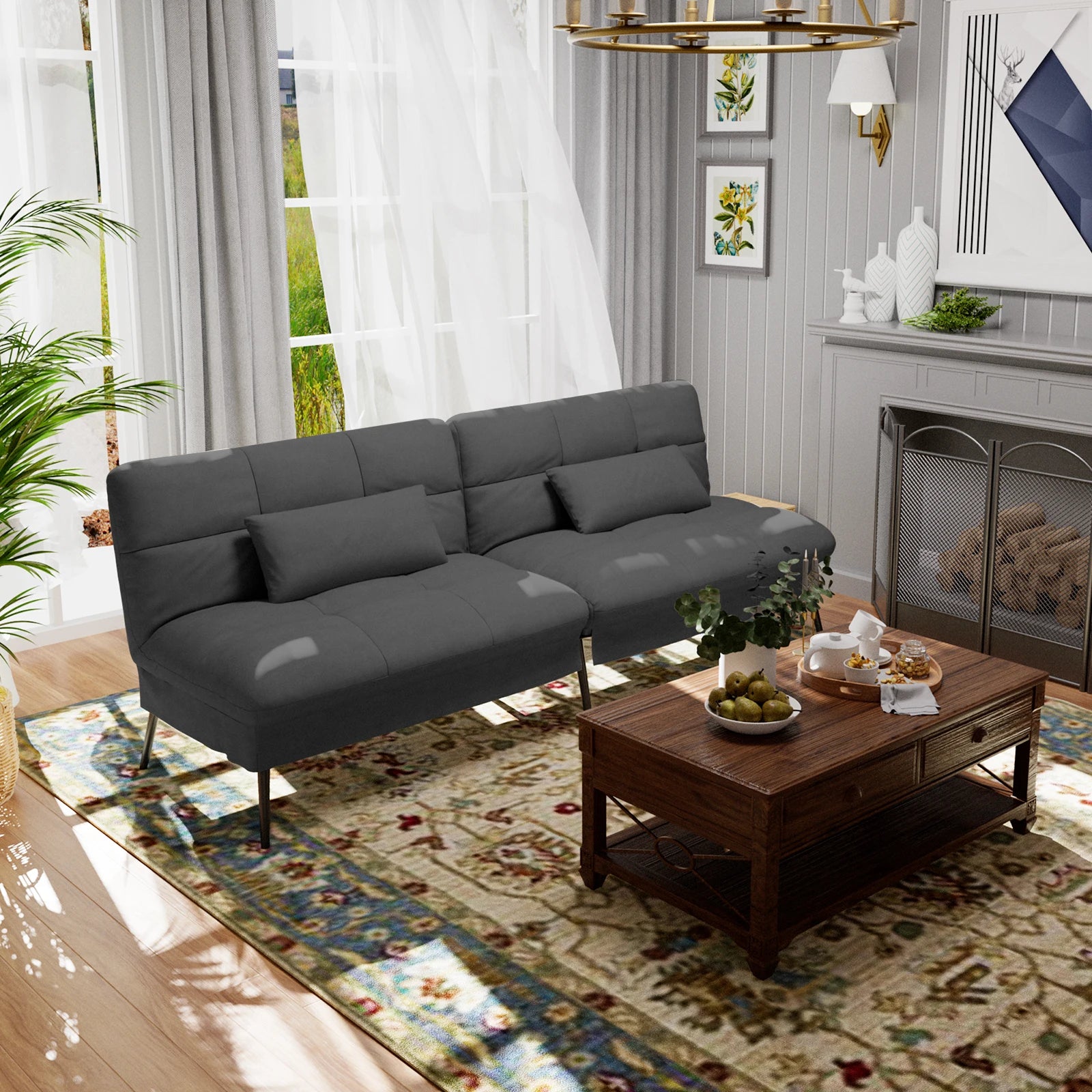 Comhoma Convertible Futon Sofa Bed