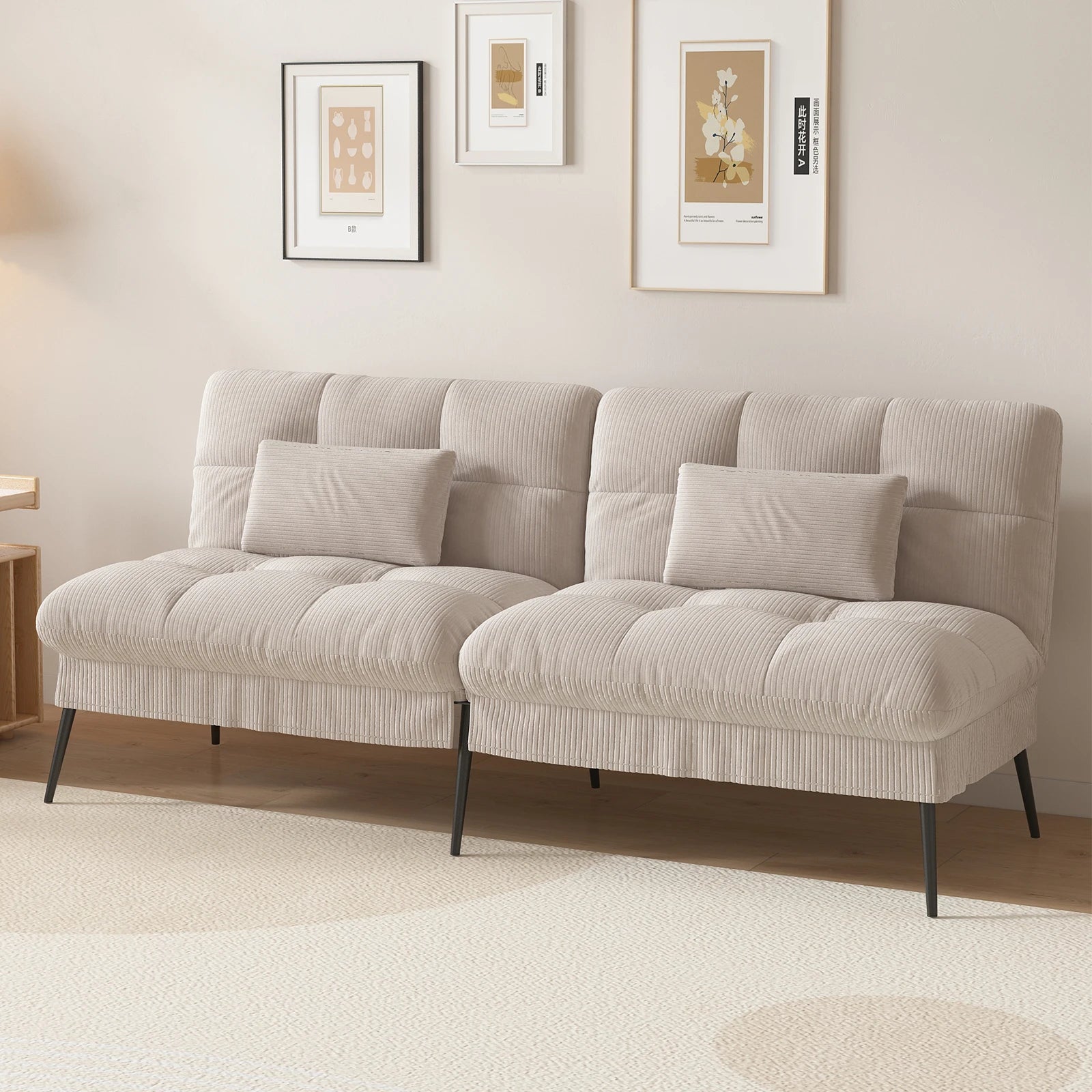 Comhoma Convertible Futon Sofa Bed
