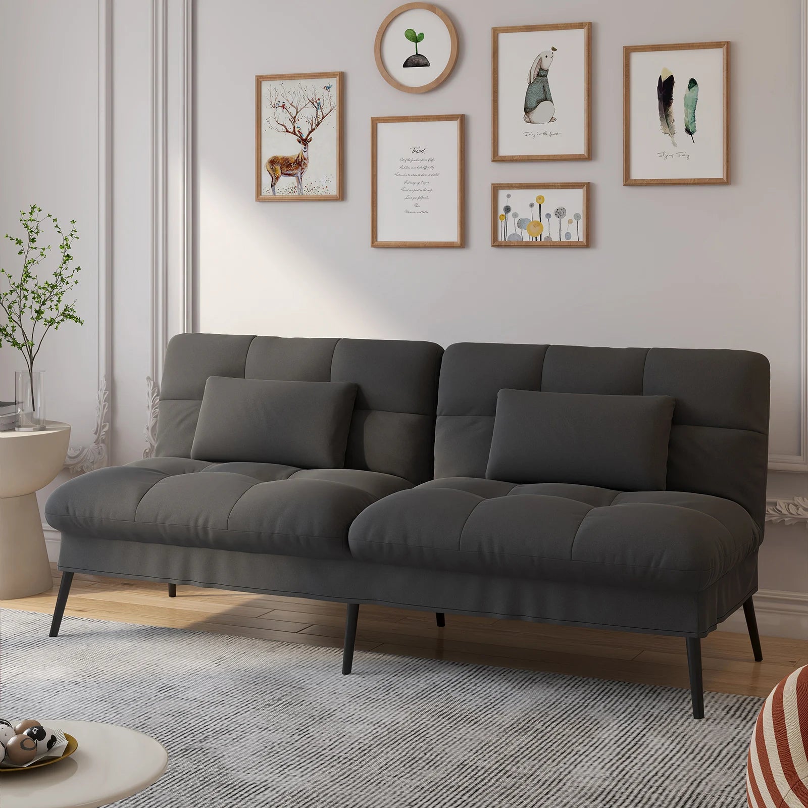 Comhoma Convertible Futon Sofa Bed
