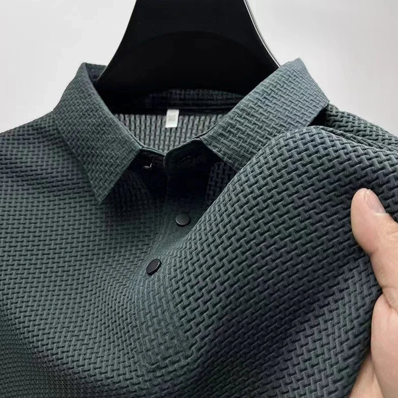 New Men's Business Casual Shirt Sleeved