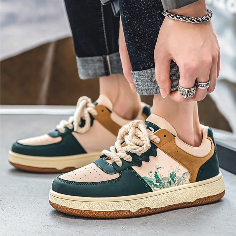 Men’s Lace-Up Casual Sneakers