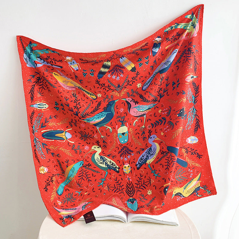 Scarlet Elegance Mesh Scarf