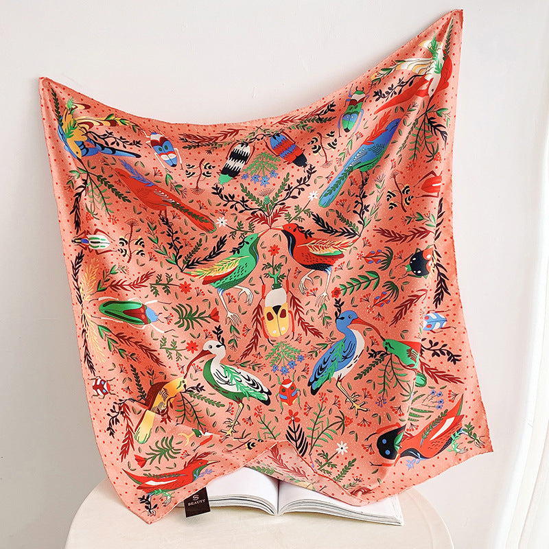 Scarlet Elegance Mesh Scarf