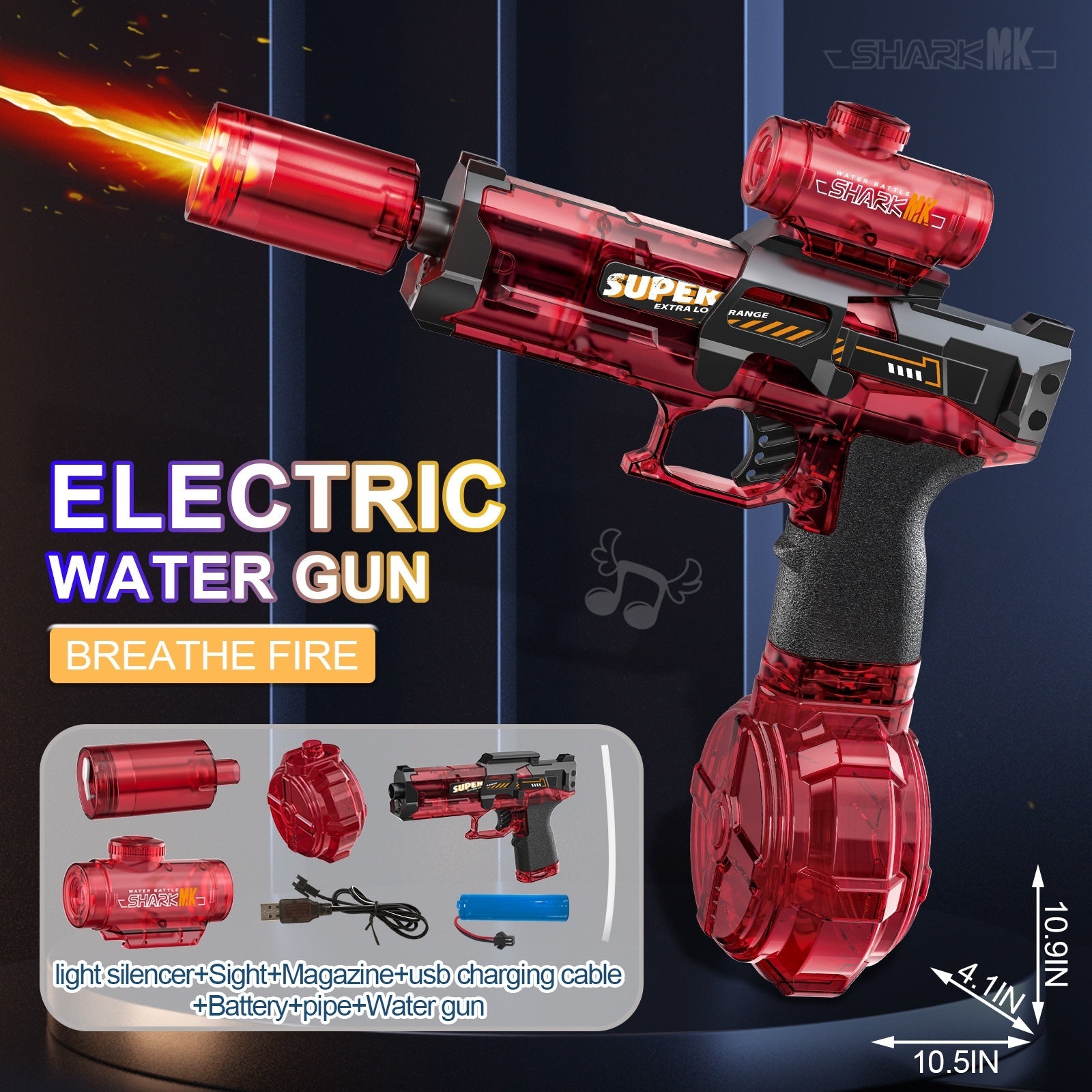 LED Lights Electric Water Guns Children