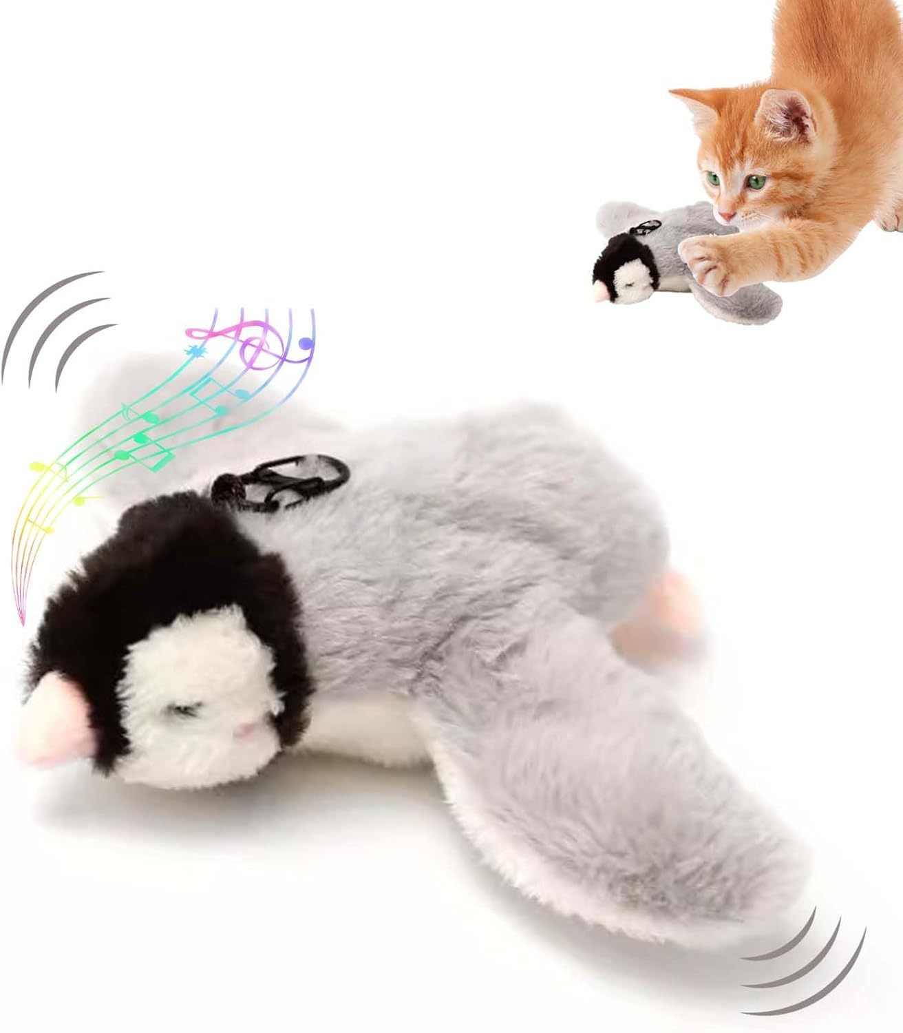 2025 Interactive Flying & Chirping Bird Cat Toy