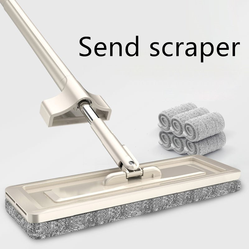 Premium Microfiber Flat Mop with Stainless Steel Handle