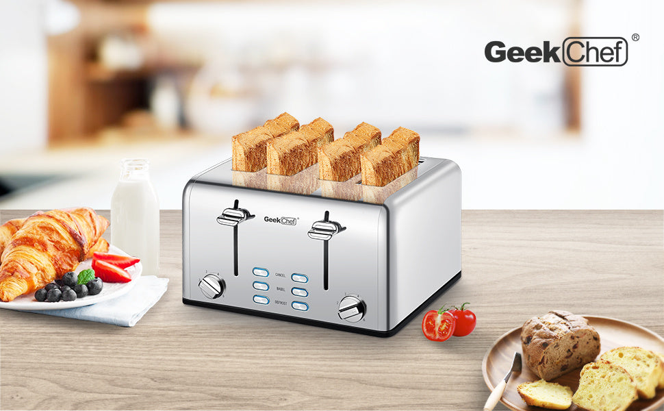 4 Slice and dual control Toaster