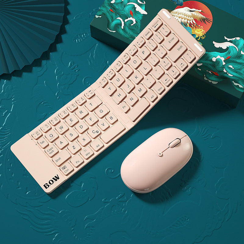 Folding Bluetooth Keyboard And Mouse Set