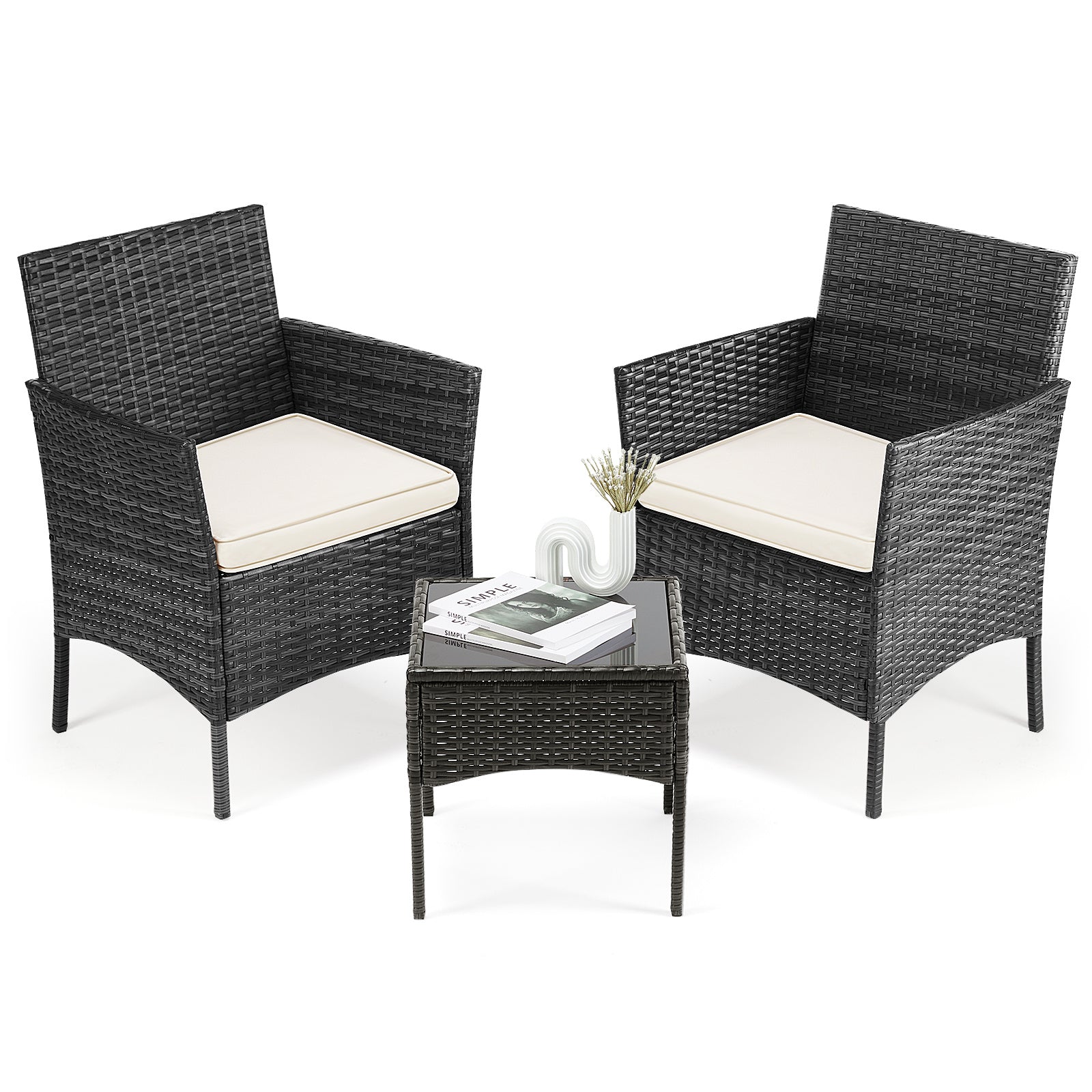 Outdoor Furniture With Glass Table