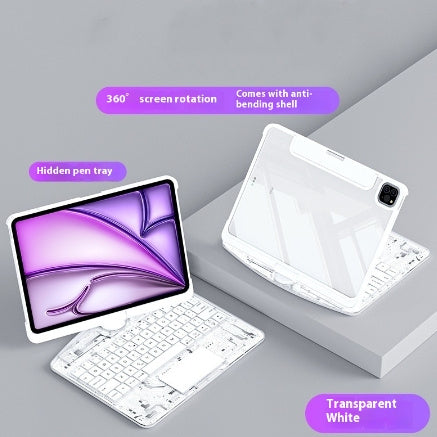 360° Swivel Keyboard Case with Cyberpunk Flair