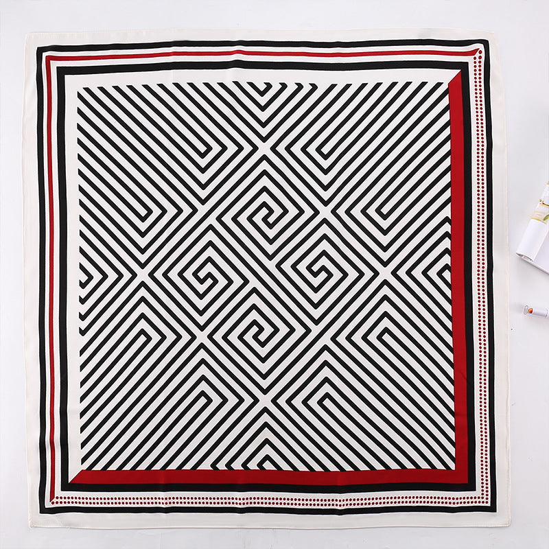 Scarlet Elegance Mesh Scarf