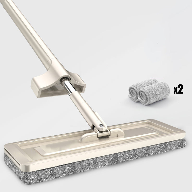Premium Microfiber Flat Mop with Stainless Steel Handle