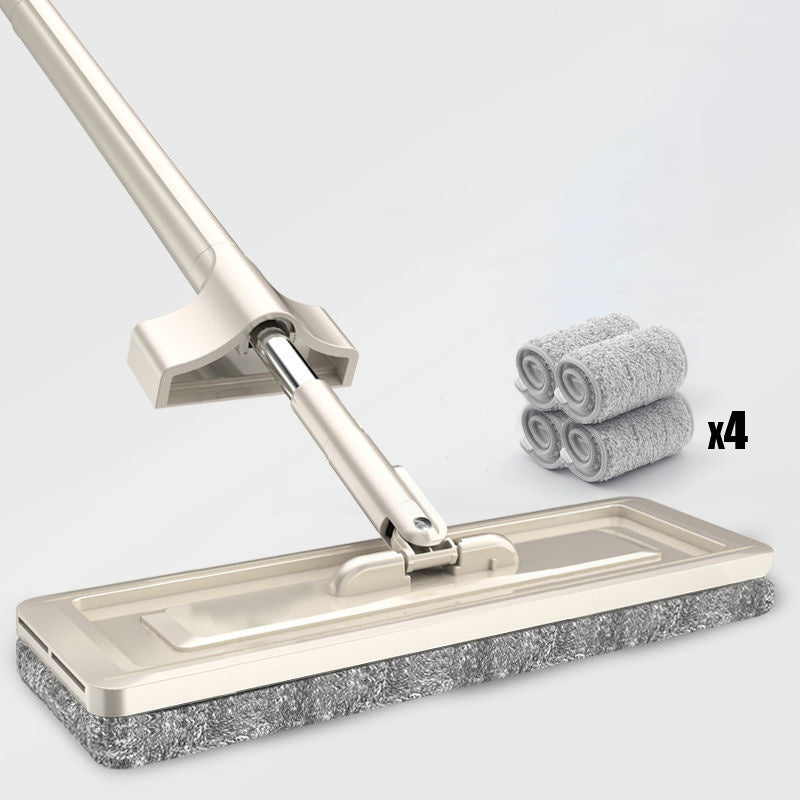 Premium Microfiber Flat Mop with Stainless Steel Handle