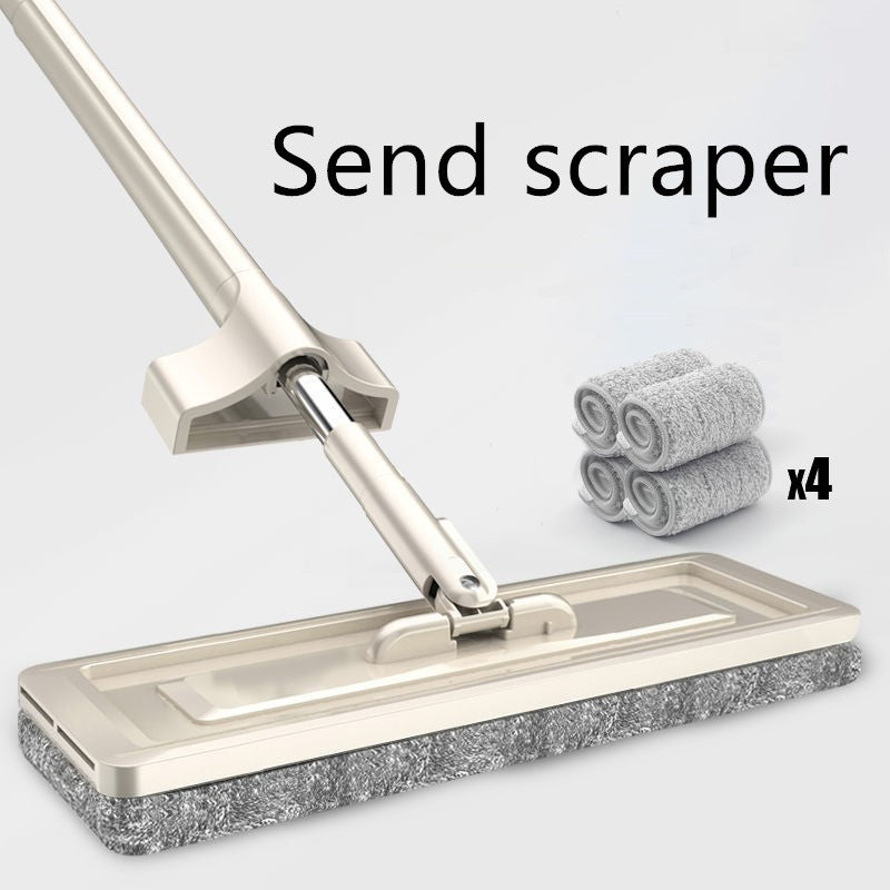 Premium Microfiber Flat Mop with Stainless Steel Handle