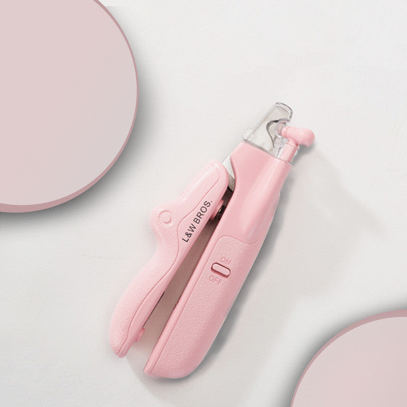 Pet Nail Clippers With LED Light Dogs Cat Nail Scissors