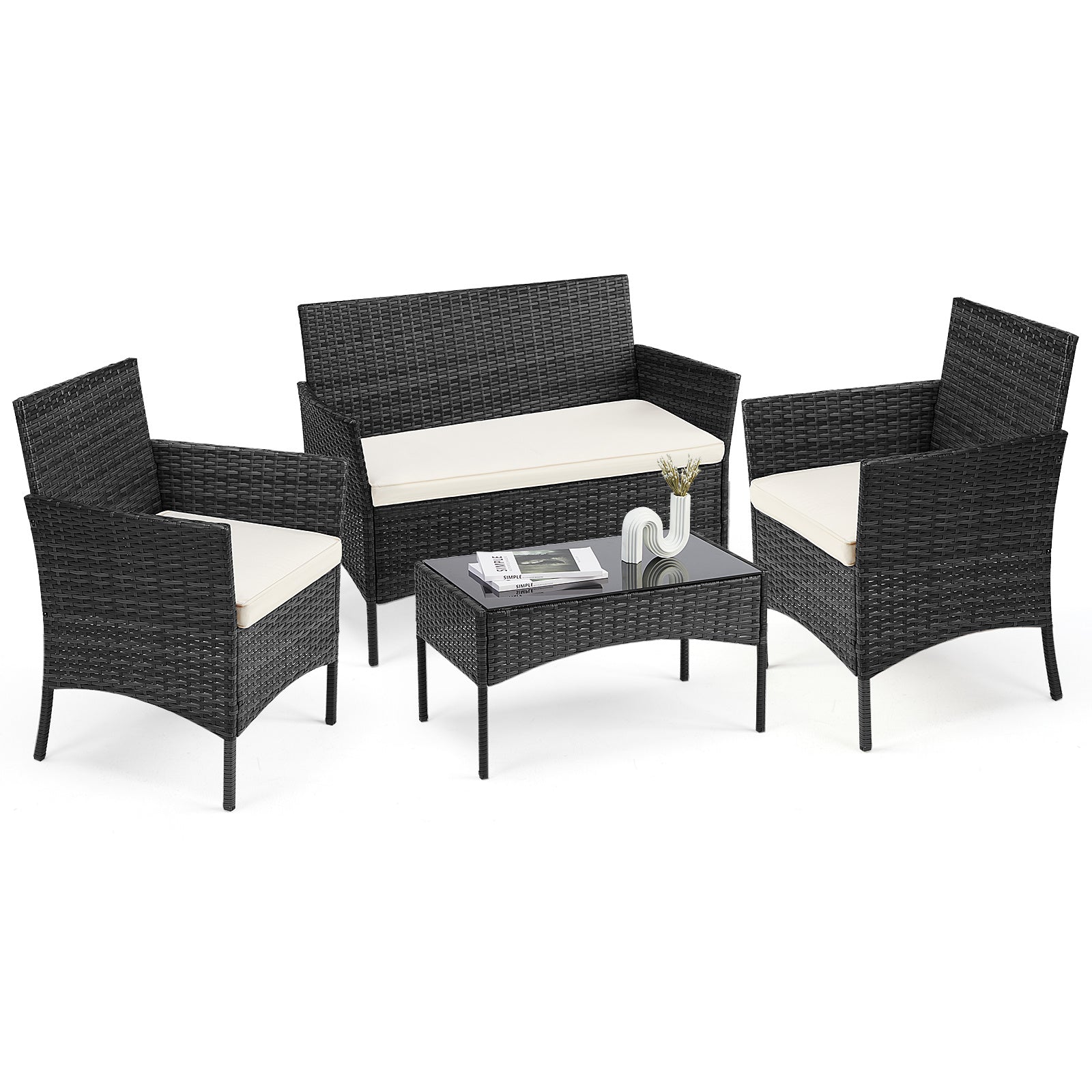 Outdoor Furniture With Glass Table