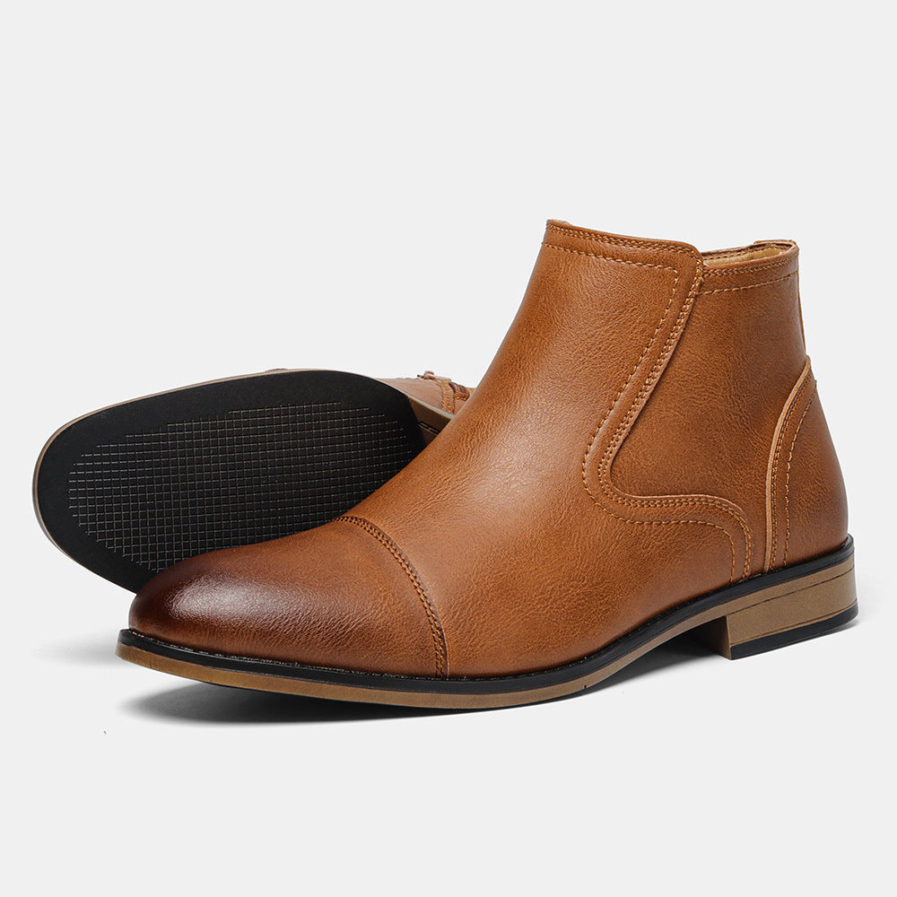 Men's leather boots