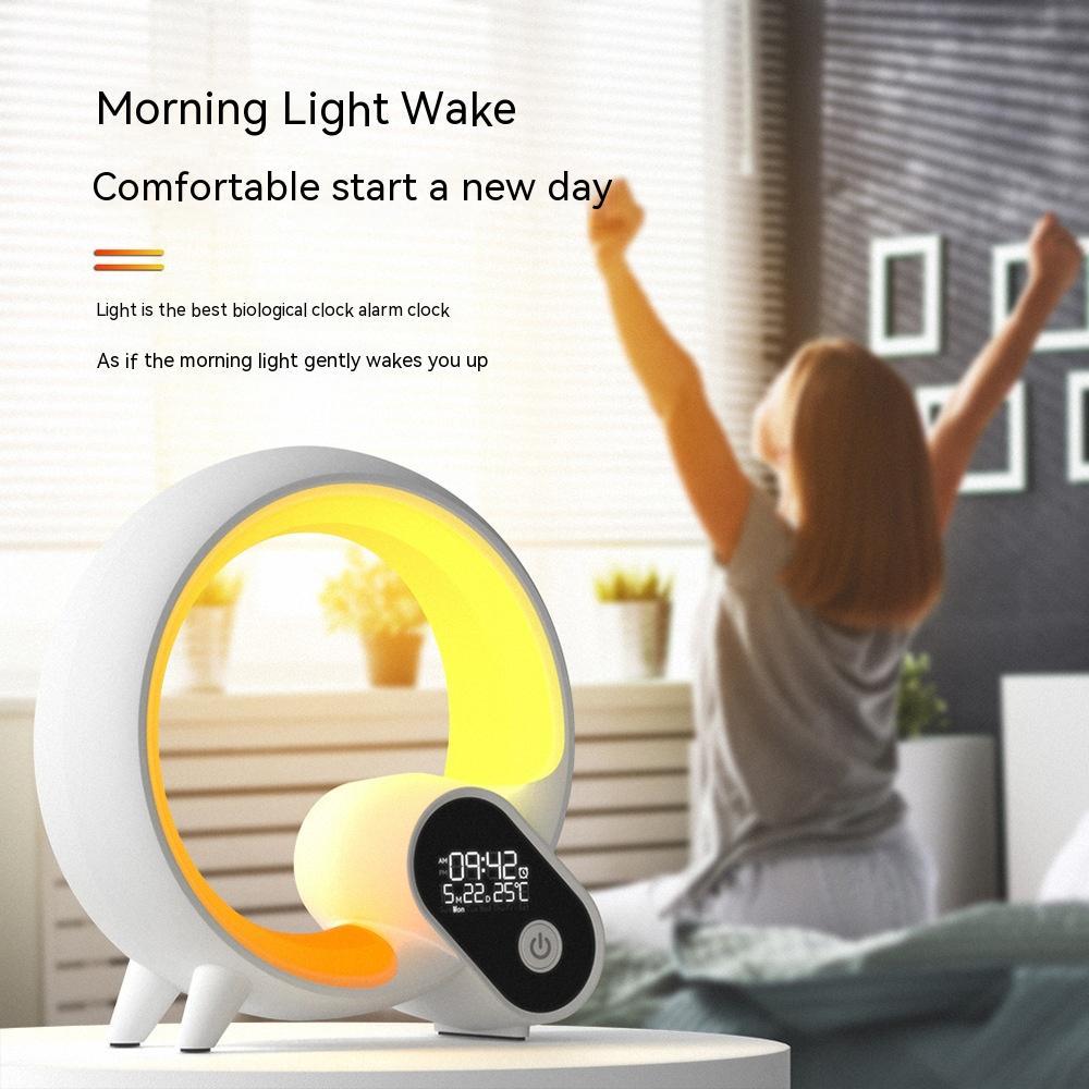 Q Light Sunrise Alarm Clock with Bluetooth & LED Display