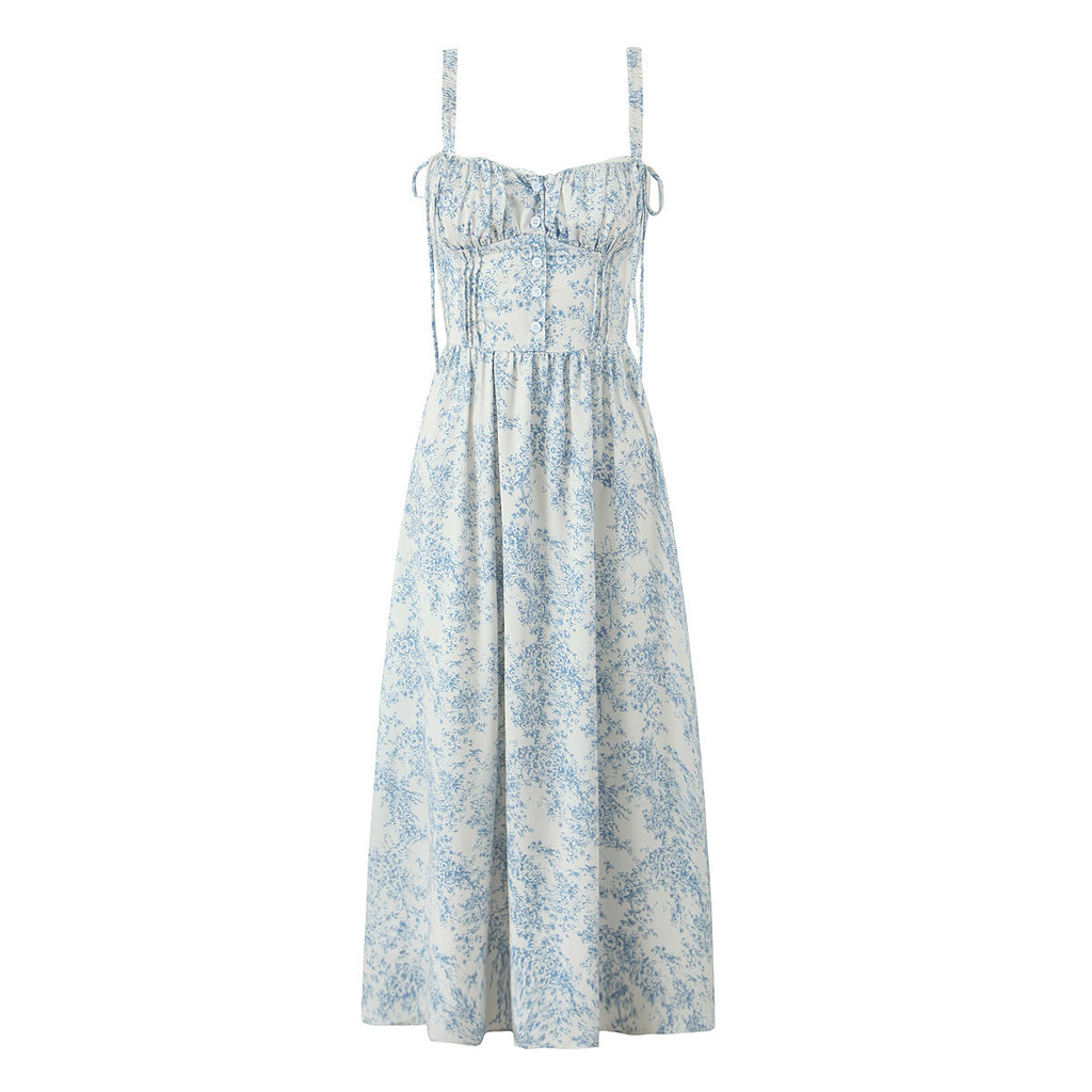 Women's Fashion Bow Seaside Sling Dress