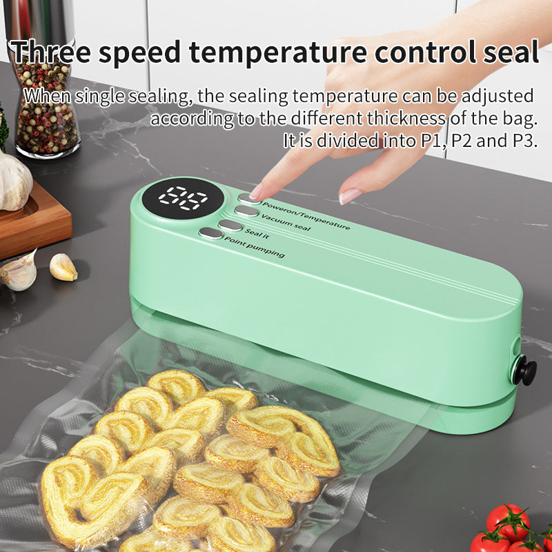 Mini Wireless Vacuum Sealer – USB Rechargeable & Portable