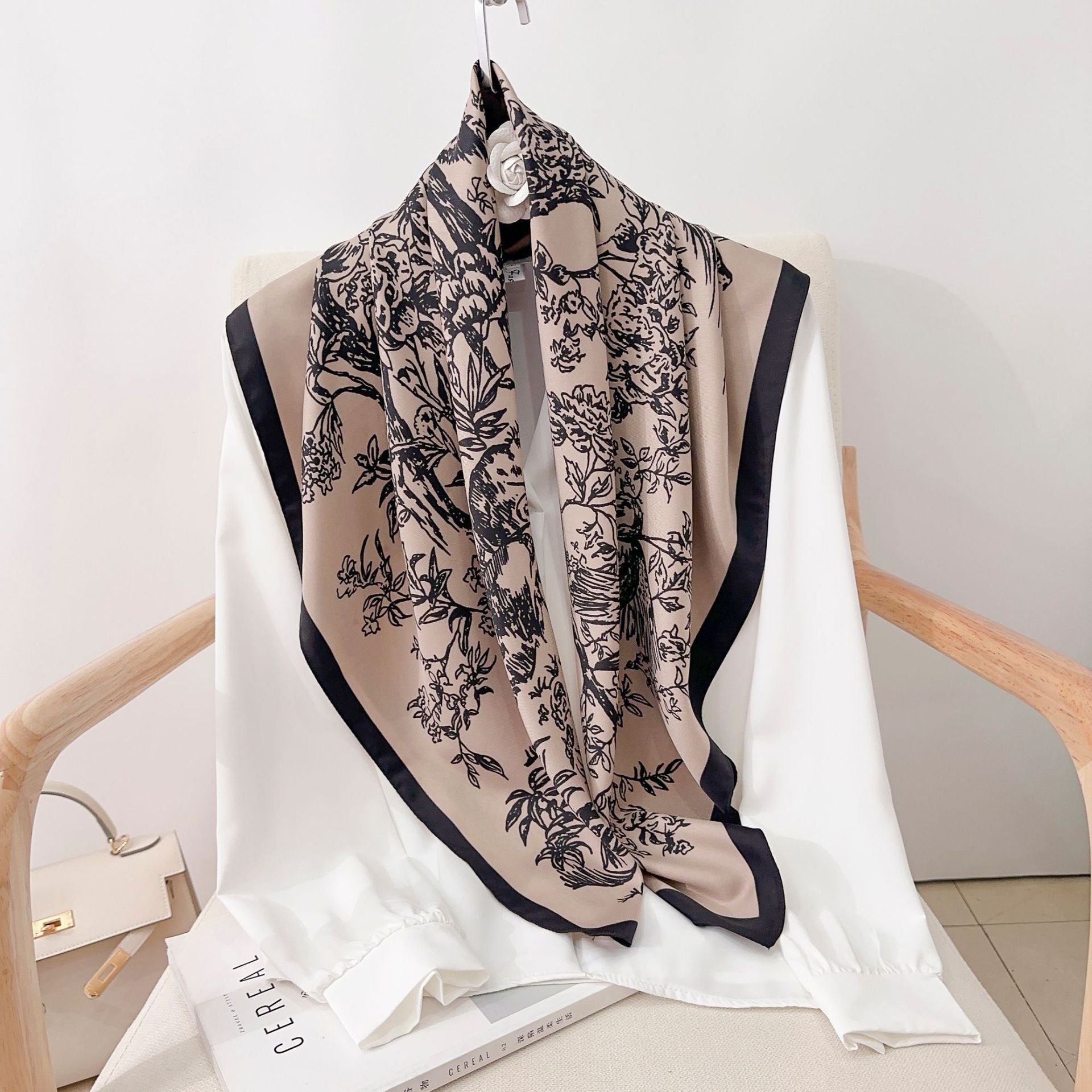 Scarlet Elegance Mesh Scarf