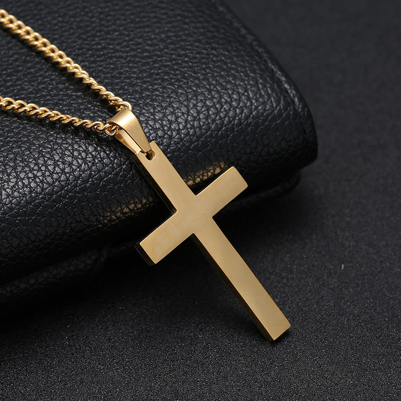 Classic Cross Necklace Men's