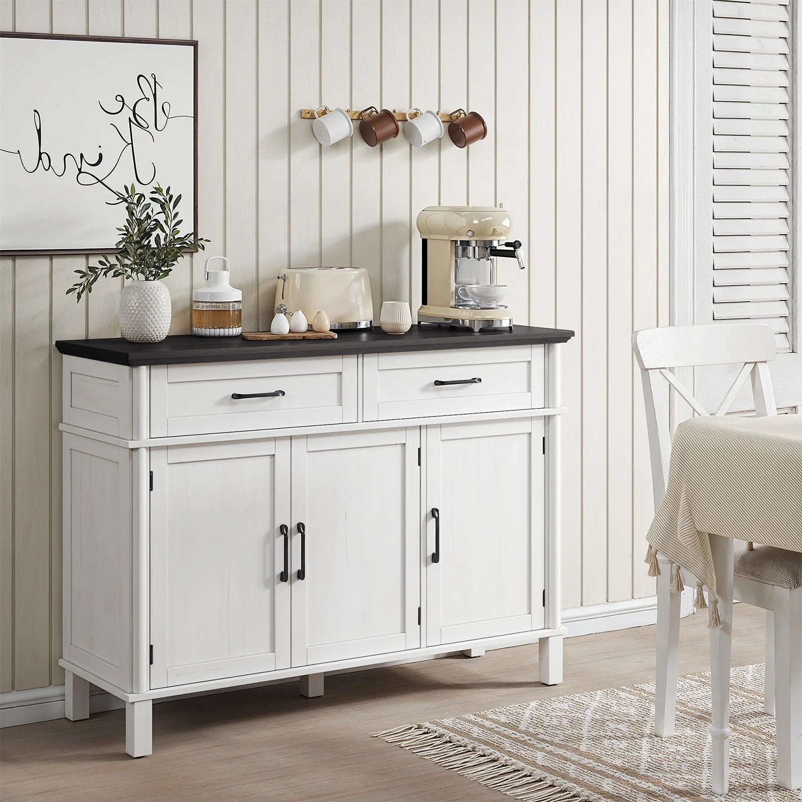 Farmhouse Storage Buffet Cabinet