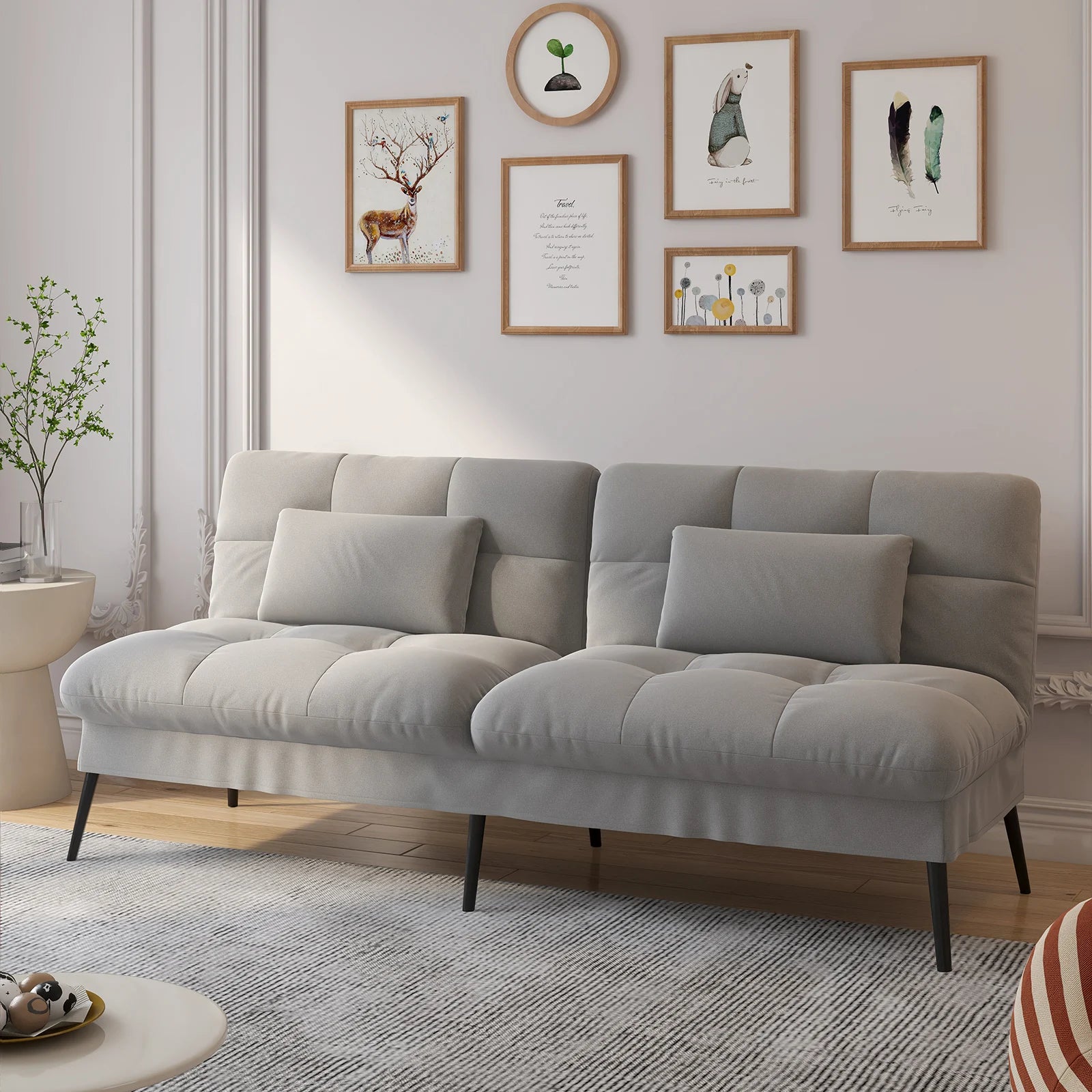 Comhoma Convertible Futon Sofa Bed