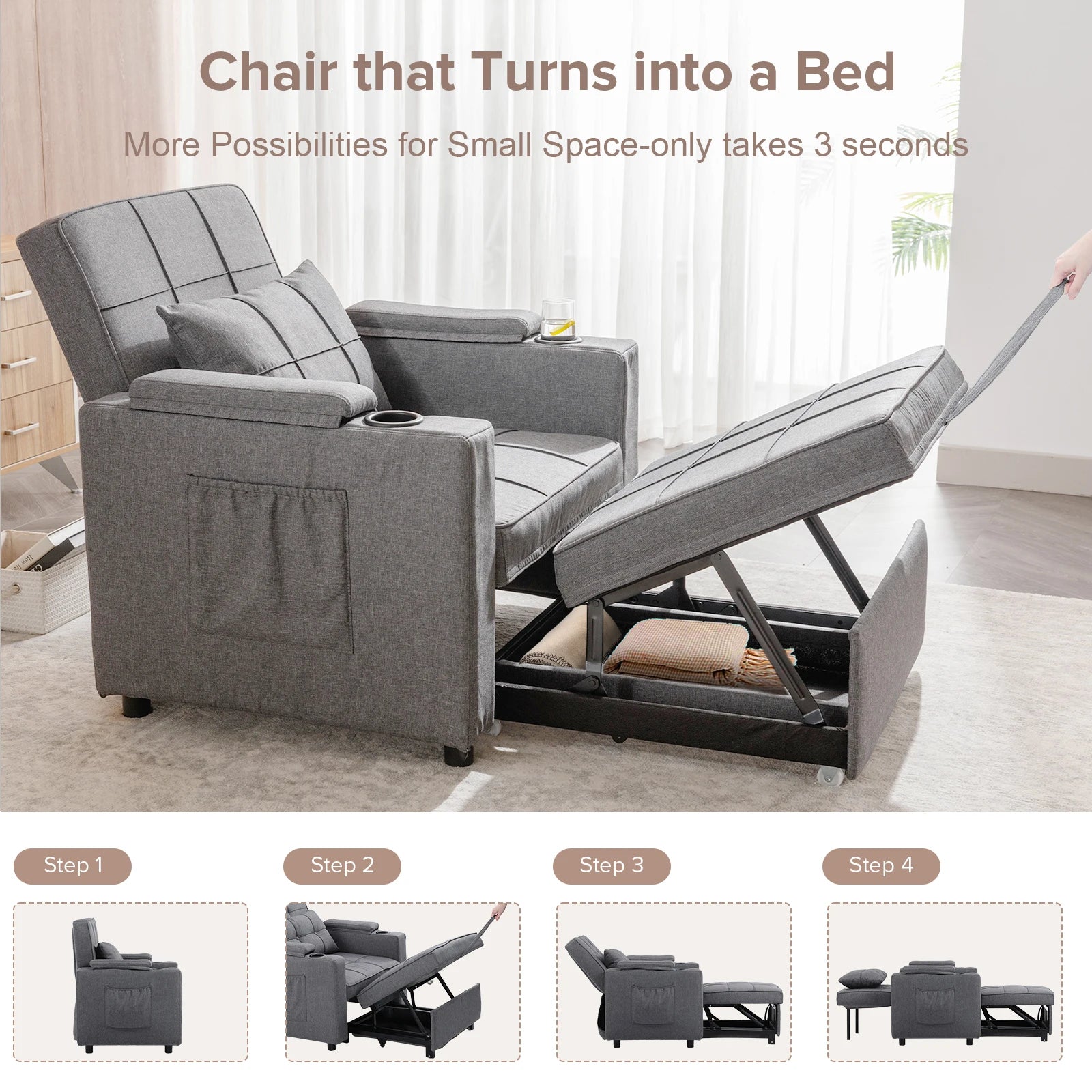 Comhoma Convertible Sofa Bed