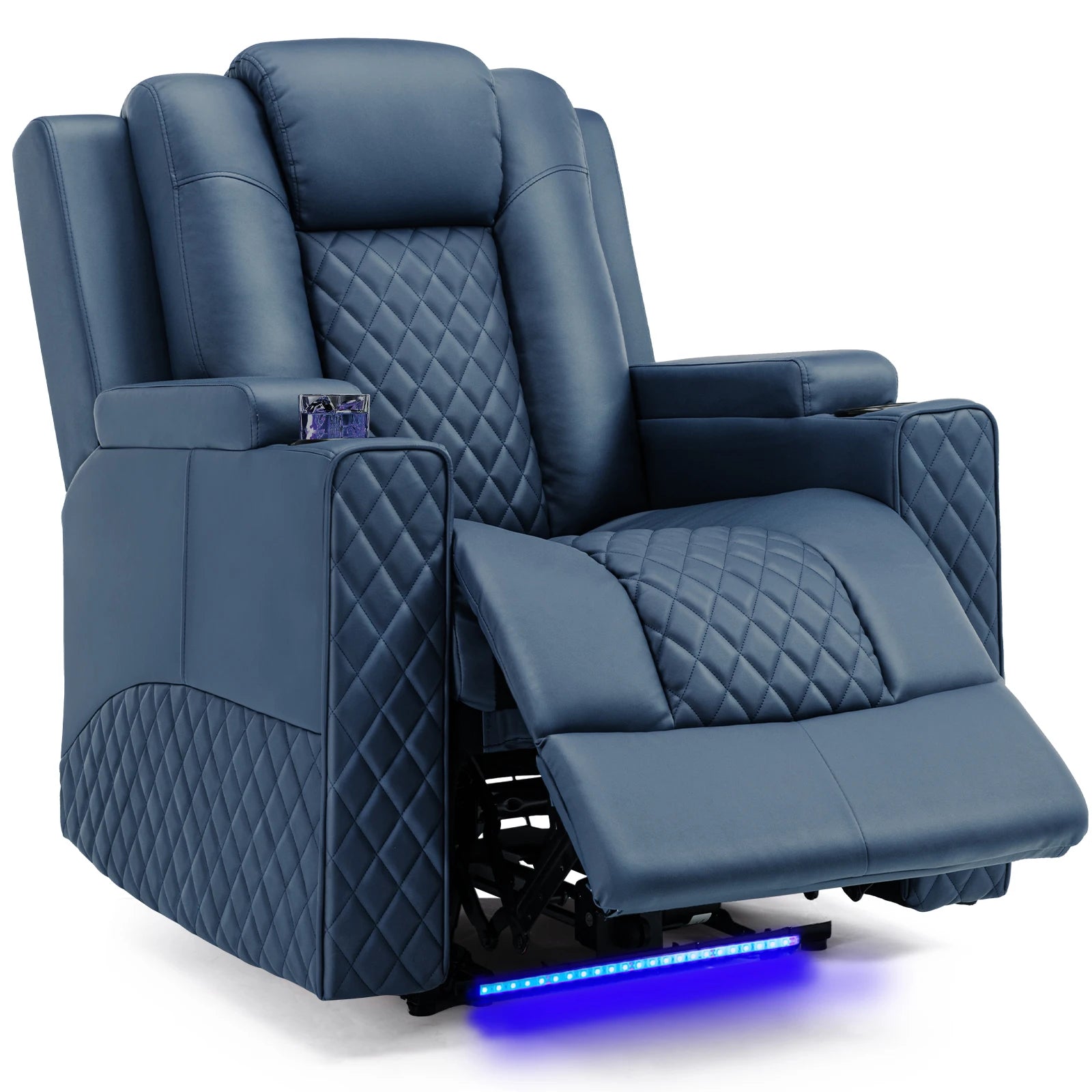 Comhoma Power Recliner Chair Pu Leather Electric Massage Recliner Sofa