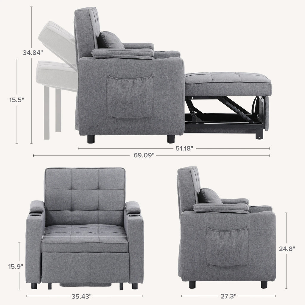 Comhoma Convertible Sofa Bed