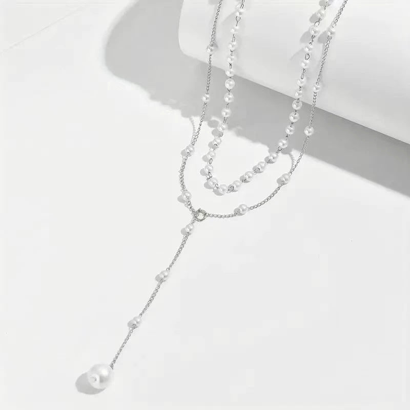 Double Layer Pearl Necklace