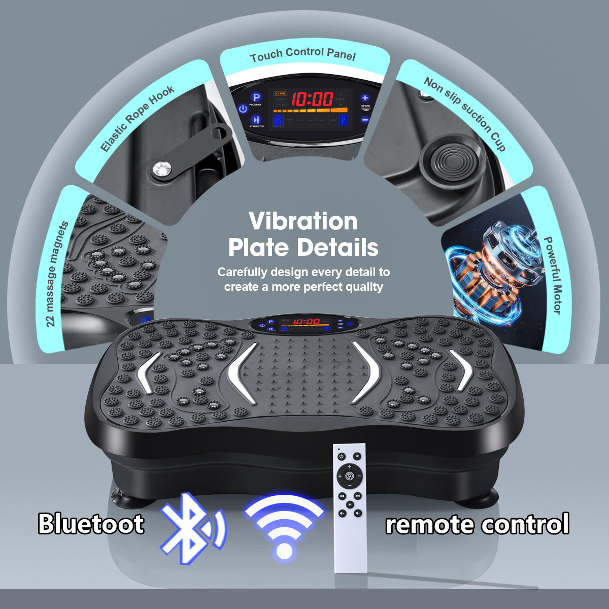 Vibrating Fat Shake,3D Vibration Plate Exercise Machine up to 120 KG support