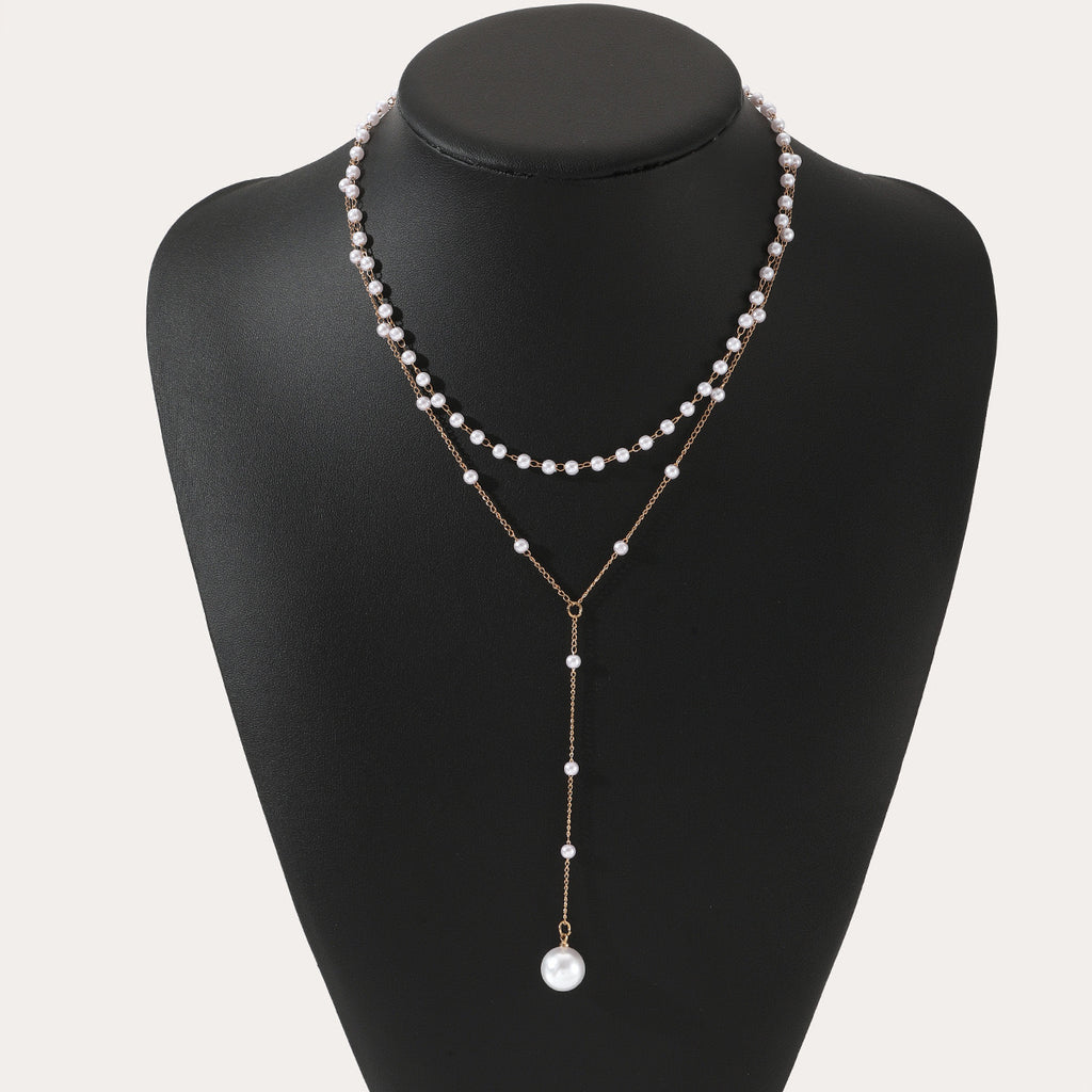 Double Layer Pearl Necklace