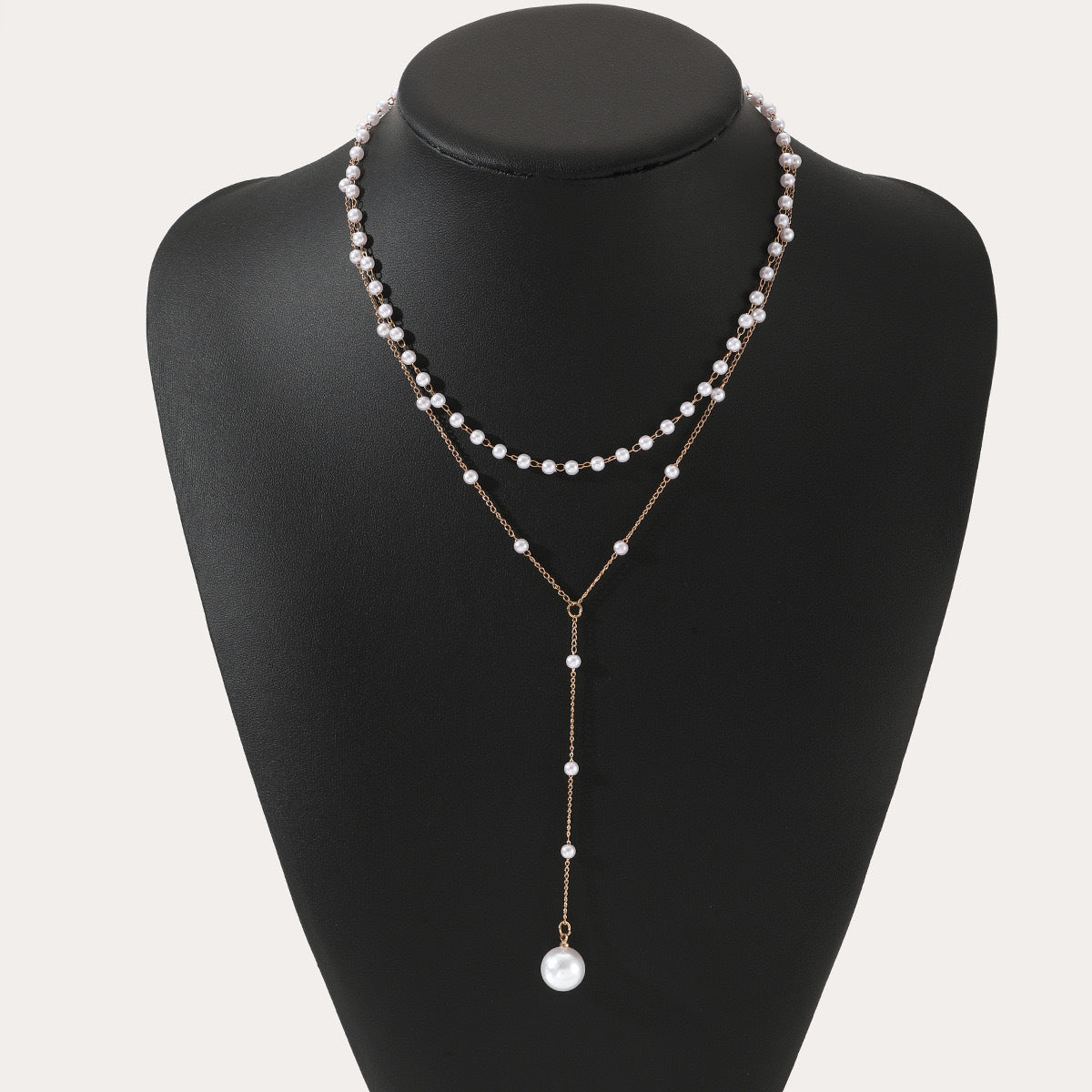 Double Layer Pearl Necklace