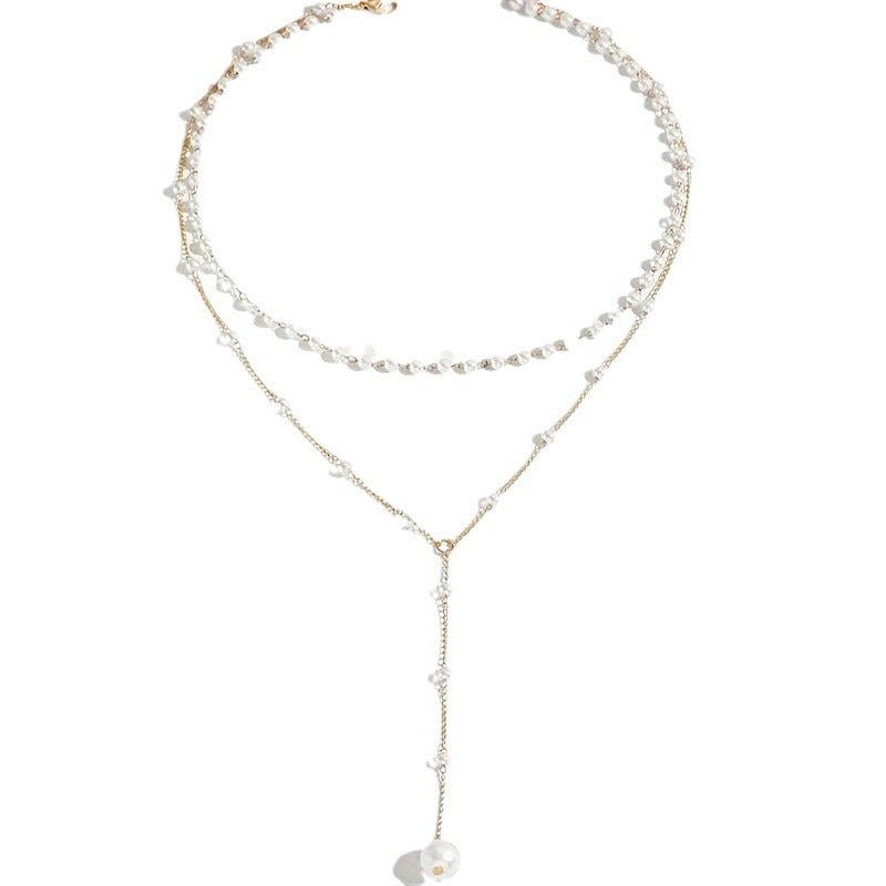 Double Layer Pearl Necklace