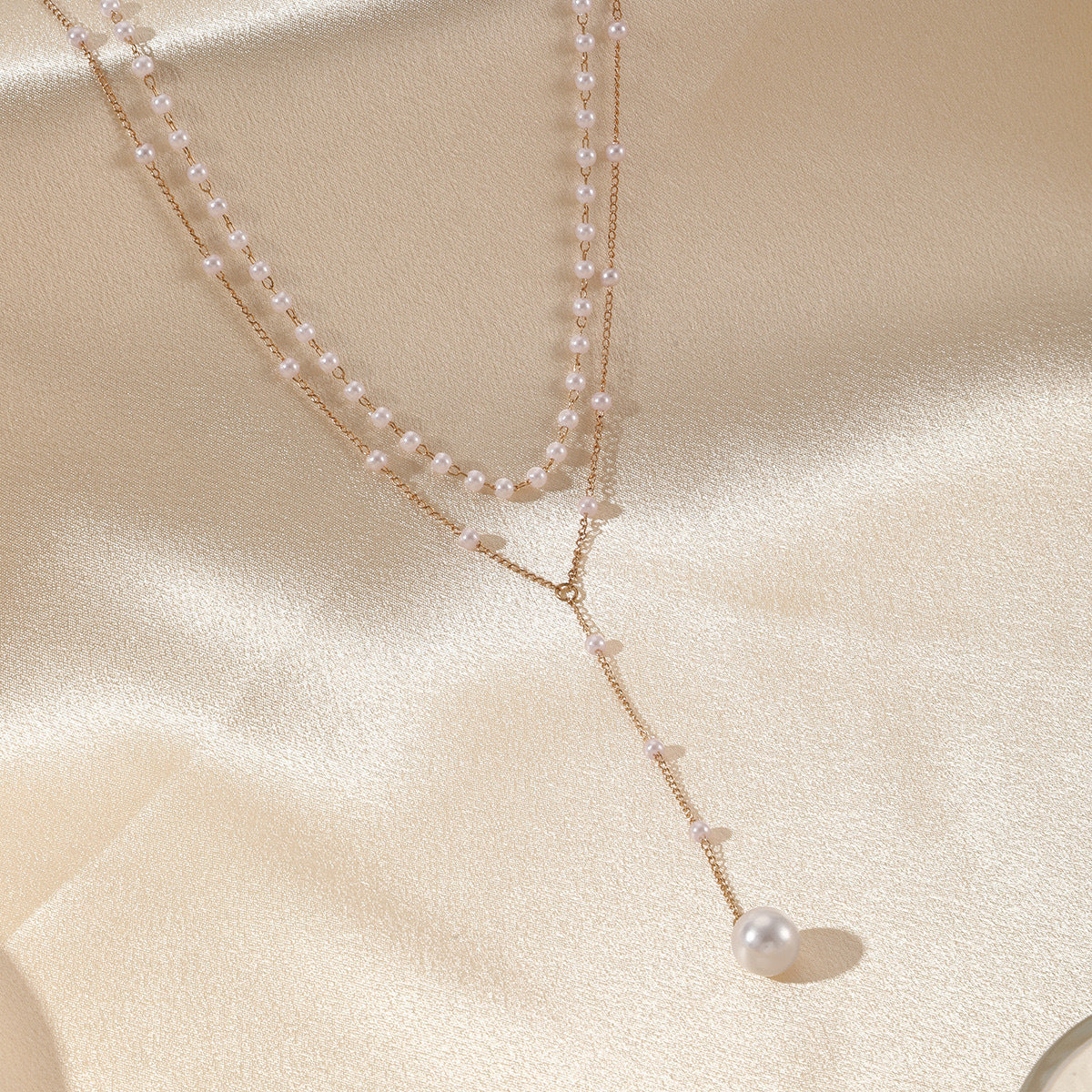 Double Layer Pearl Necklace