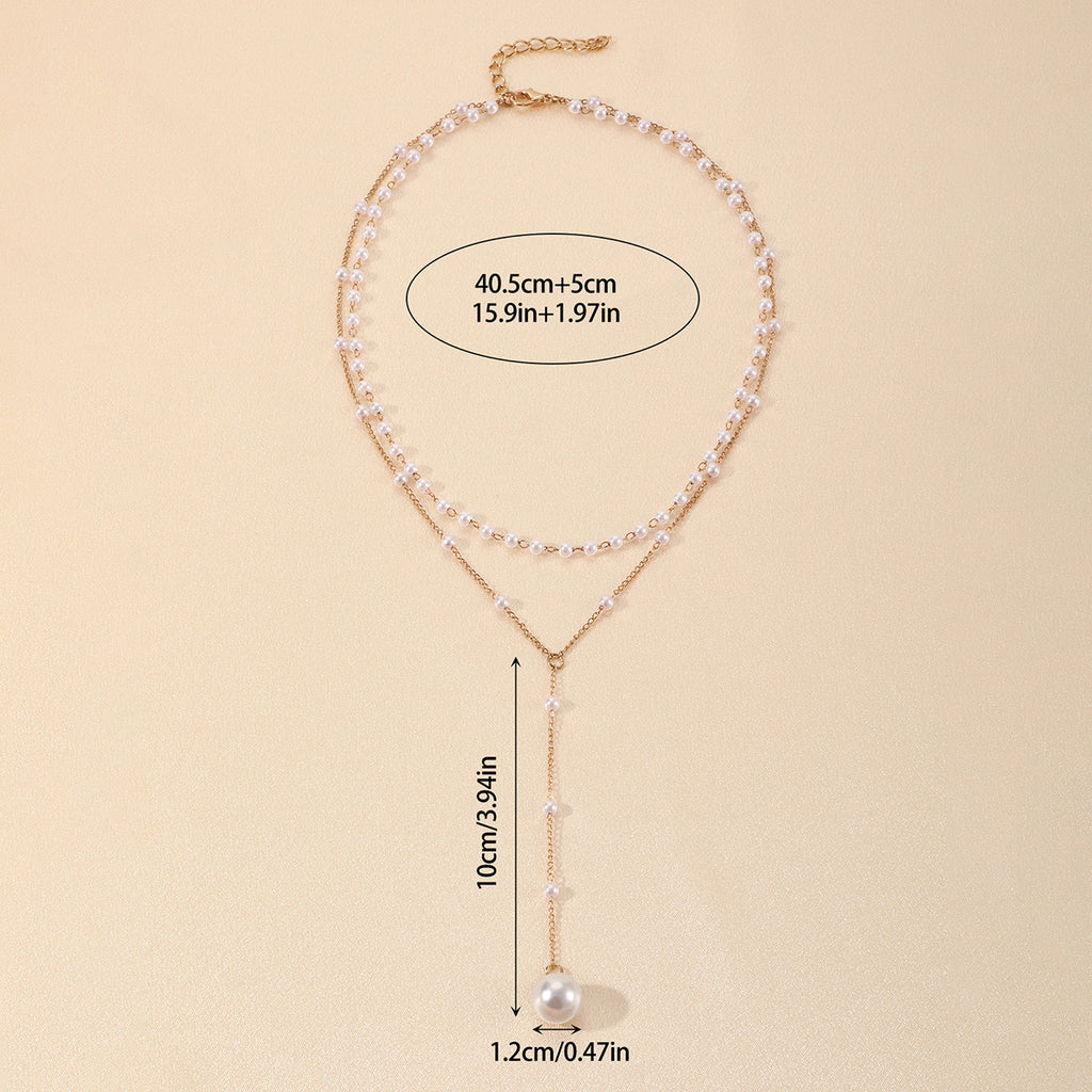 Double Layer Pearl Necklace