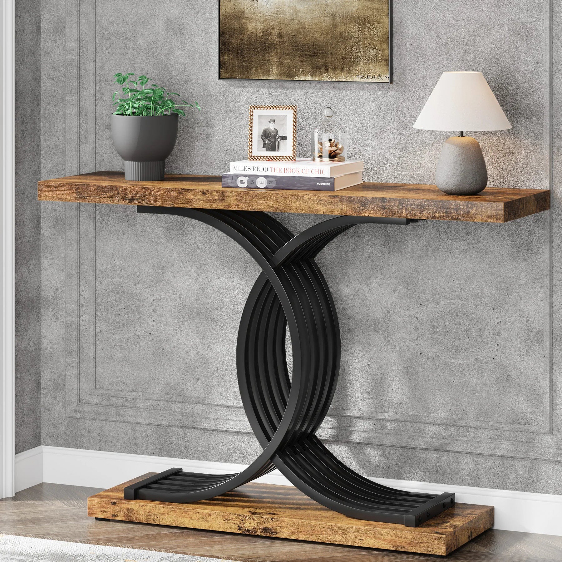 Tribesigns Gold Entryway Table