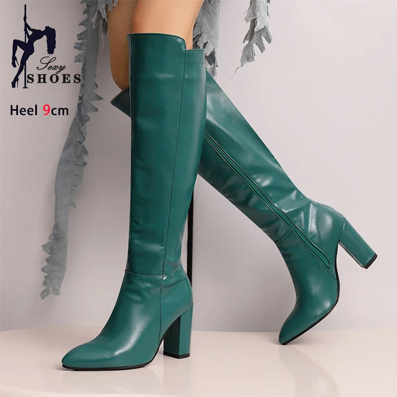 Fashion Women's Knee-High Boots 2024 Winter Warm boots