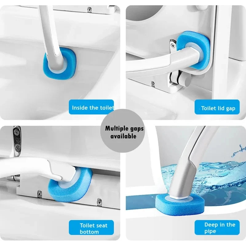 🧻 Disposable Toilet Brush Cleaner with Long Handle – Replaceable Heads & Hygienic Bathroom Cleaning Solution