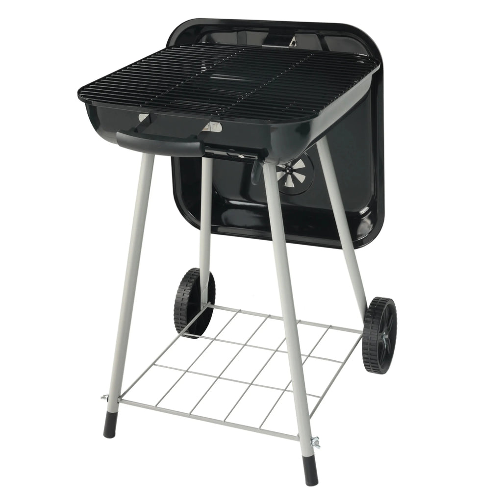 Expert Grill 17.5" Square Steel Charcoal Grill with Wheels