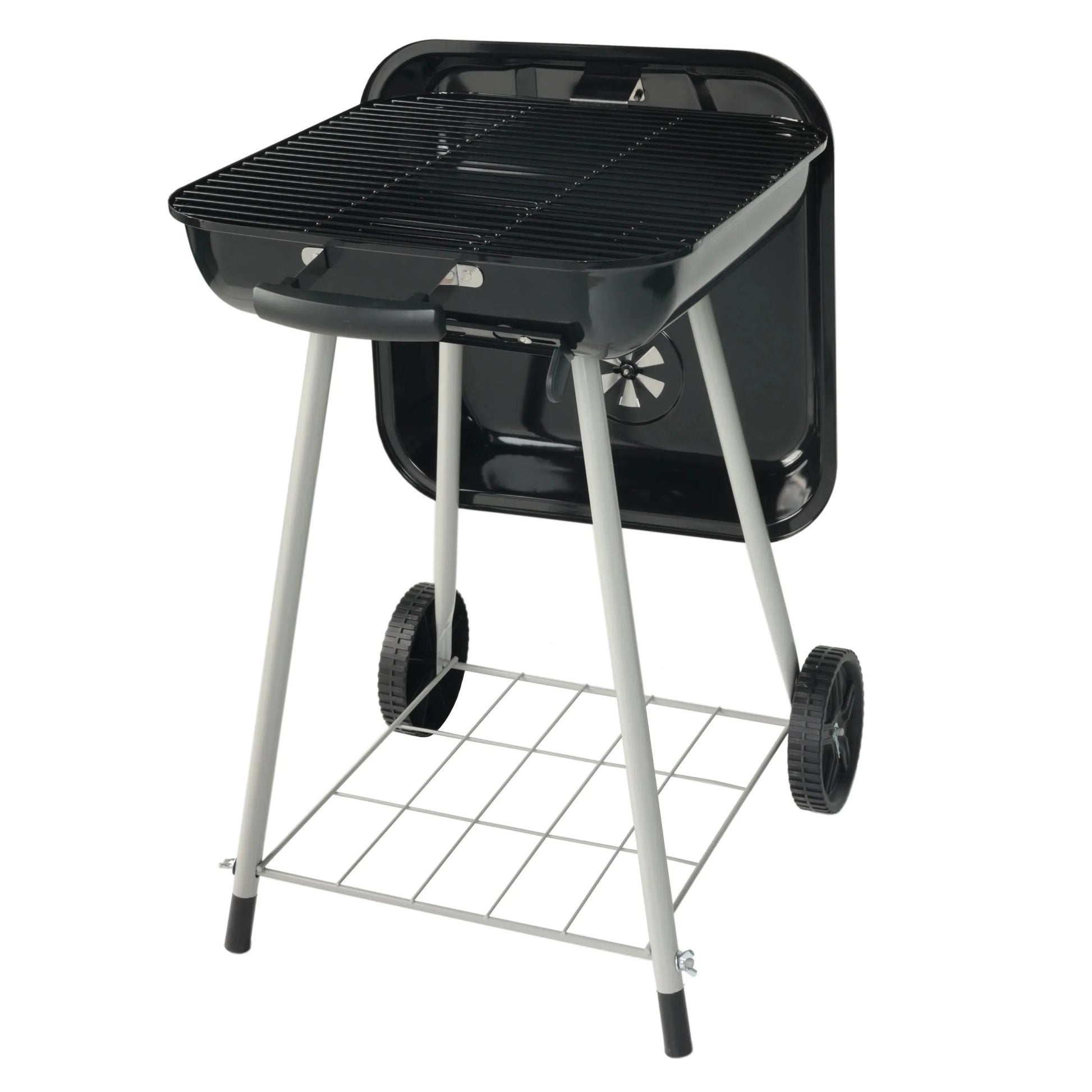 Expert Grill 17.5" Square Steel Charcoal Grill with Wheels