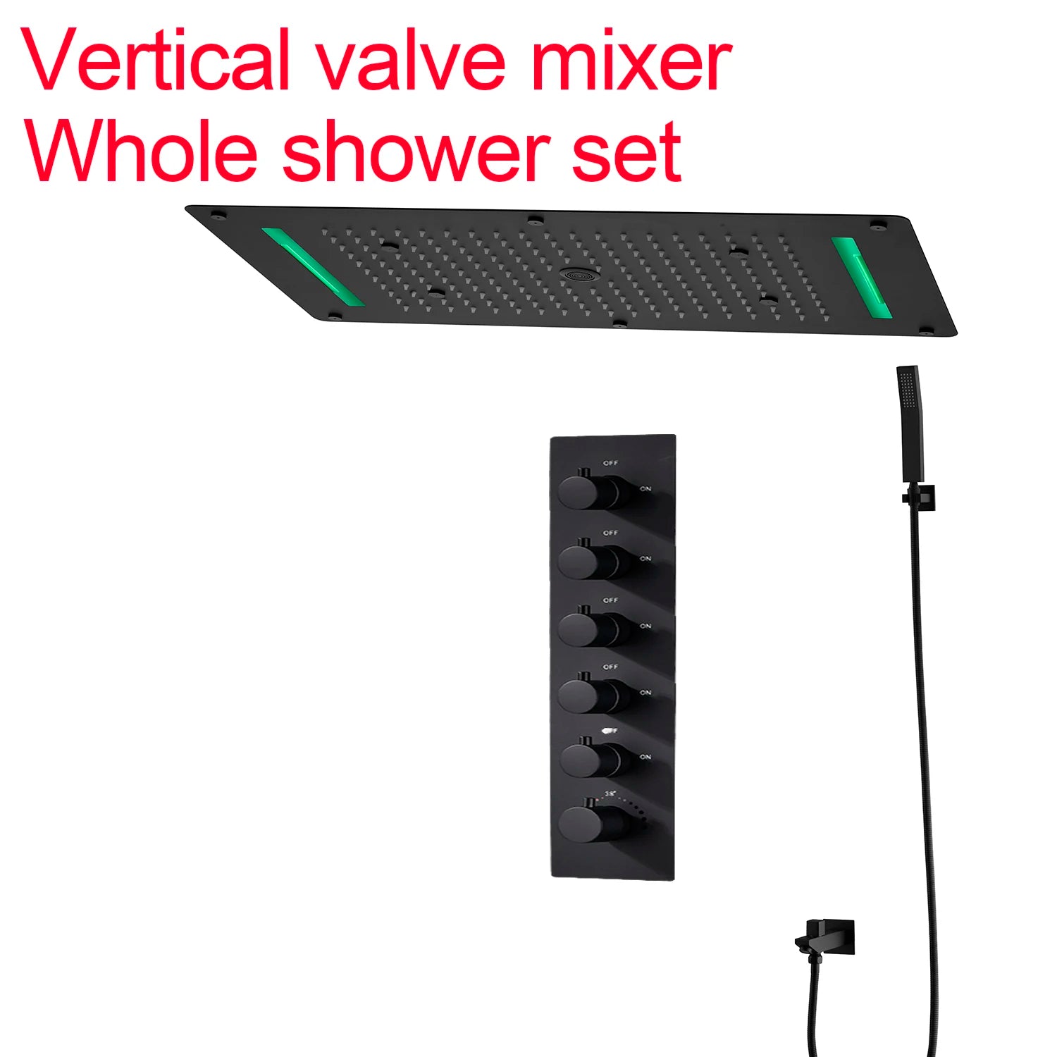 SKY RAIN 700x380mm Smart Ceiling Shower Panel