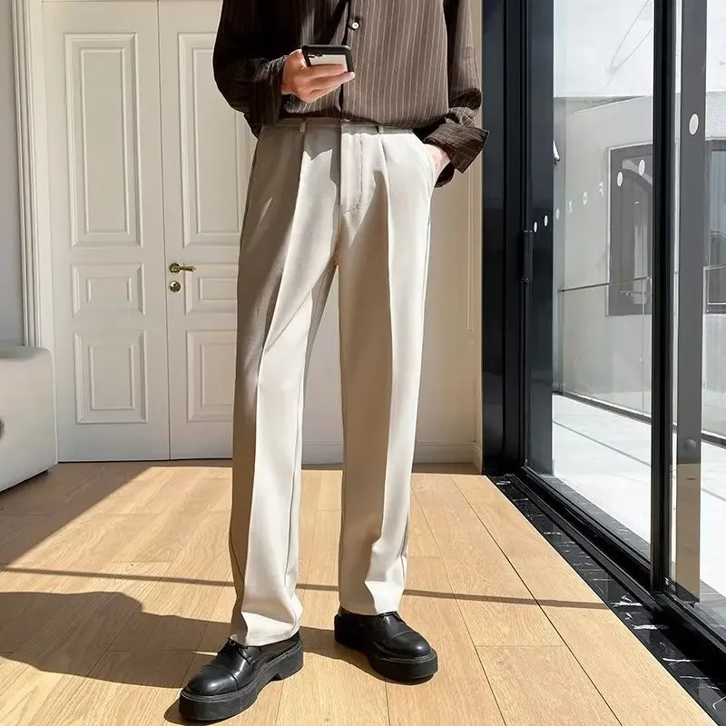 Men's Baggy Wide-Leg Trousers