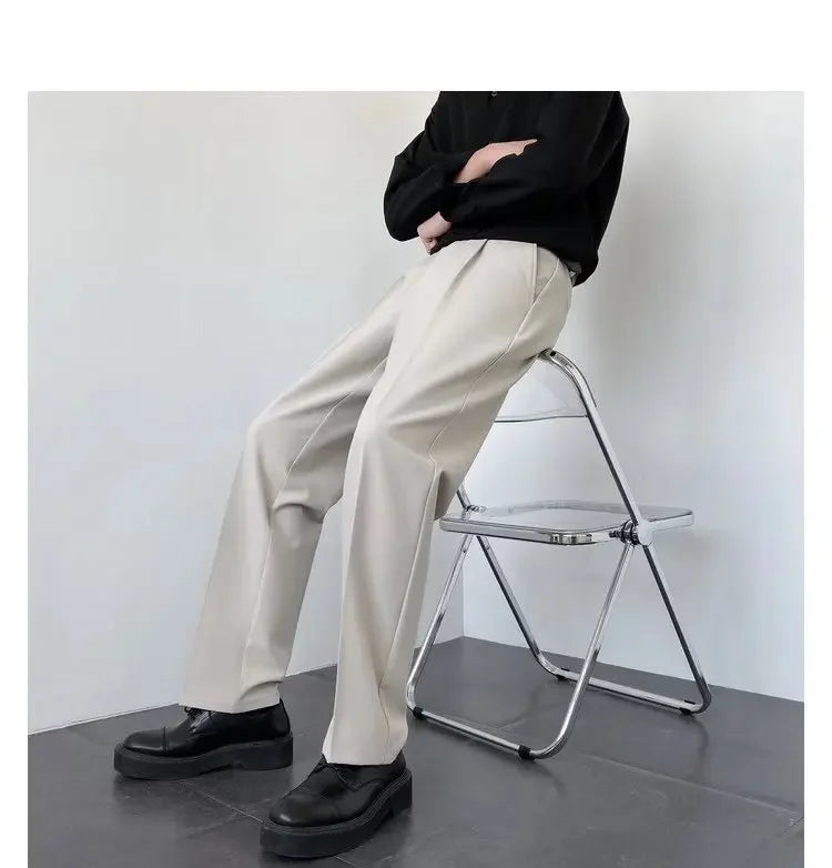 Men's Baggy Wide-Leg Trousers