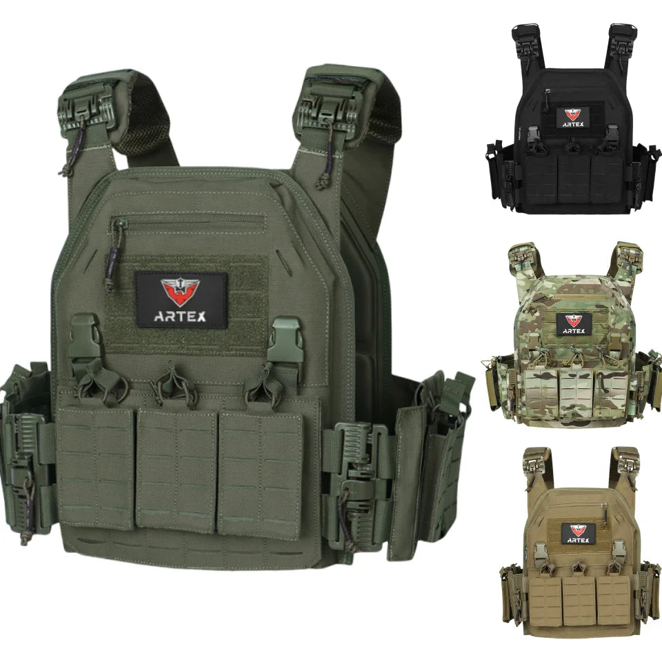 Ranger Green Plate Carrier Tactico Vest With Quick Release Security